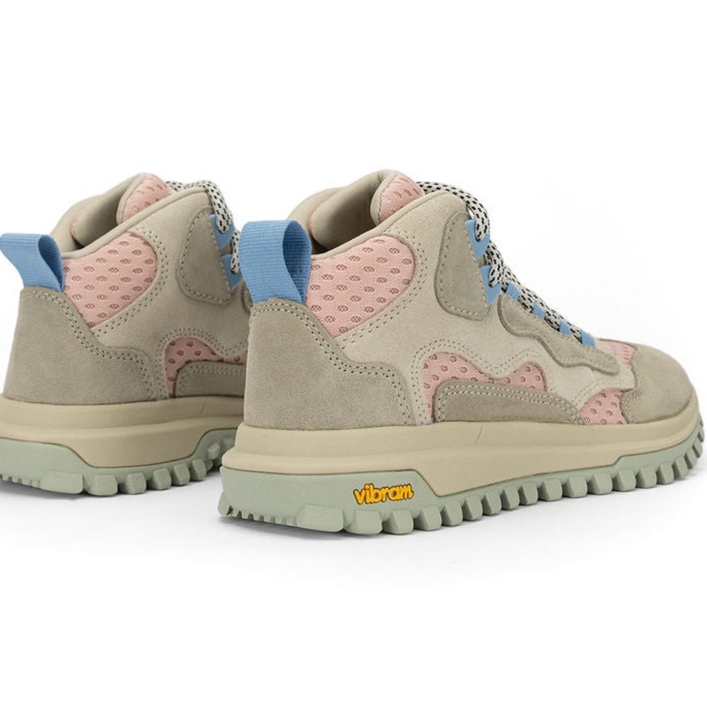 Brandblack SANTA MONICA Fog Blush Tan Olive Sneakers with Rugged Outsole - Picture 2 of 5